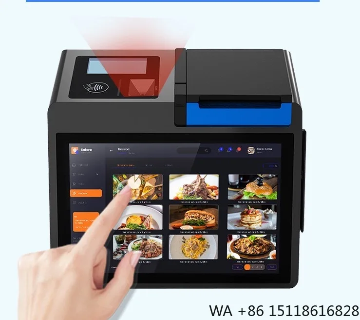 Z100 Google GMS 10.1 Inch Android POS Smart Terminal Android 14+ 80MM Printer NFC QR Code Pay 2.6" 3.95" LED Cash Register POS