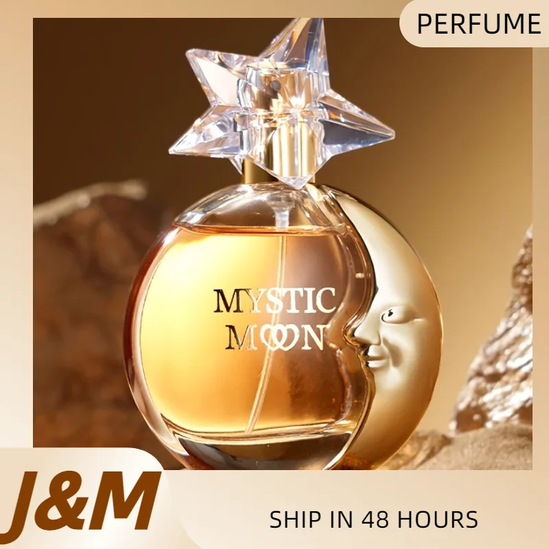 50ml Golden Perfume Mystic Moon for Women Elegant Refreshing Date Night Birthdays Christmas Party Perfumes Eau De Toilette