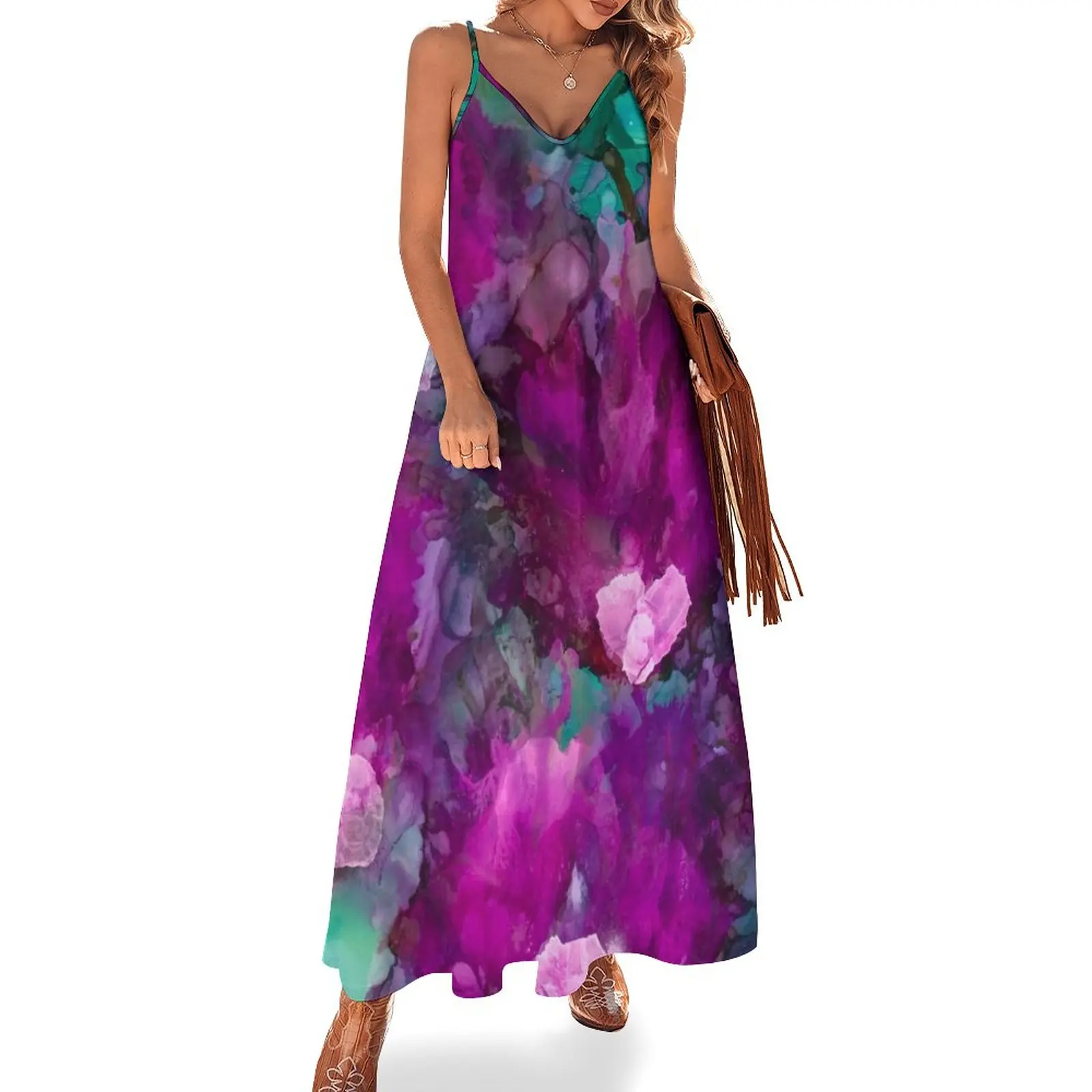 

New Water Lillies Sleeveless Dress Summer skirt summer dress womens 2023