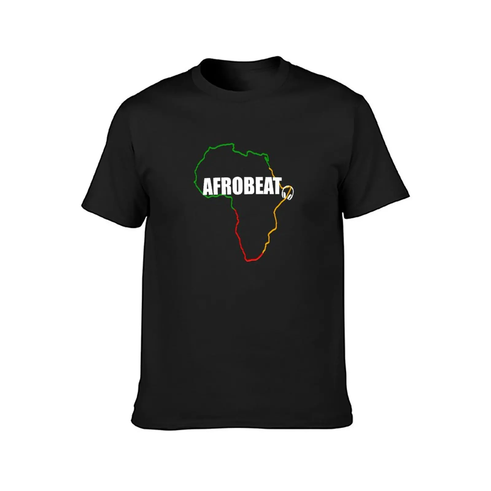 Afrobeat With Africa Map Design T-Shirt oversizeds aesthetic clothes mens white t shirts