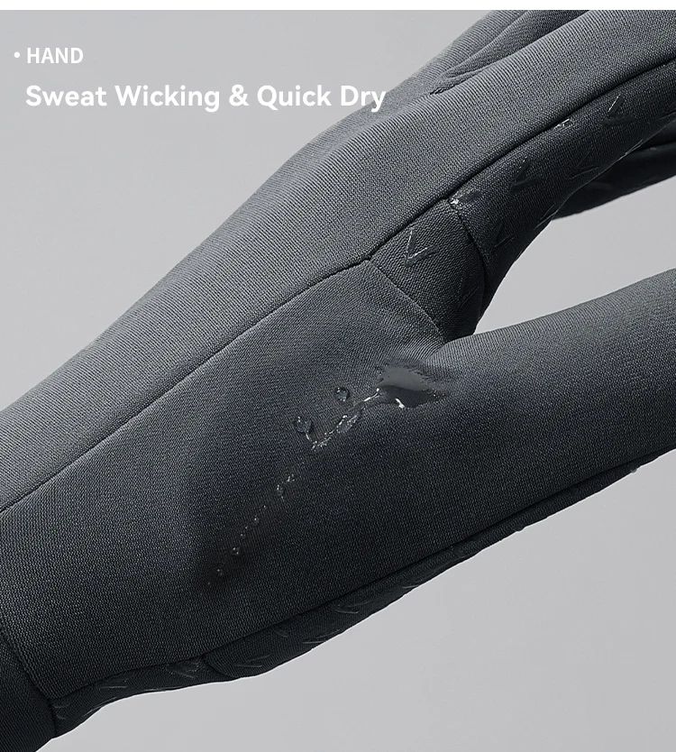 EVR Winter-Fahrradhandschuhe Touchscreen-fähig Thermo-Warm Straßen-Vollfingerhandschuhe Winddicht und Wasserdicht Fahrrad-Zubehör – Detail 11