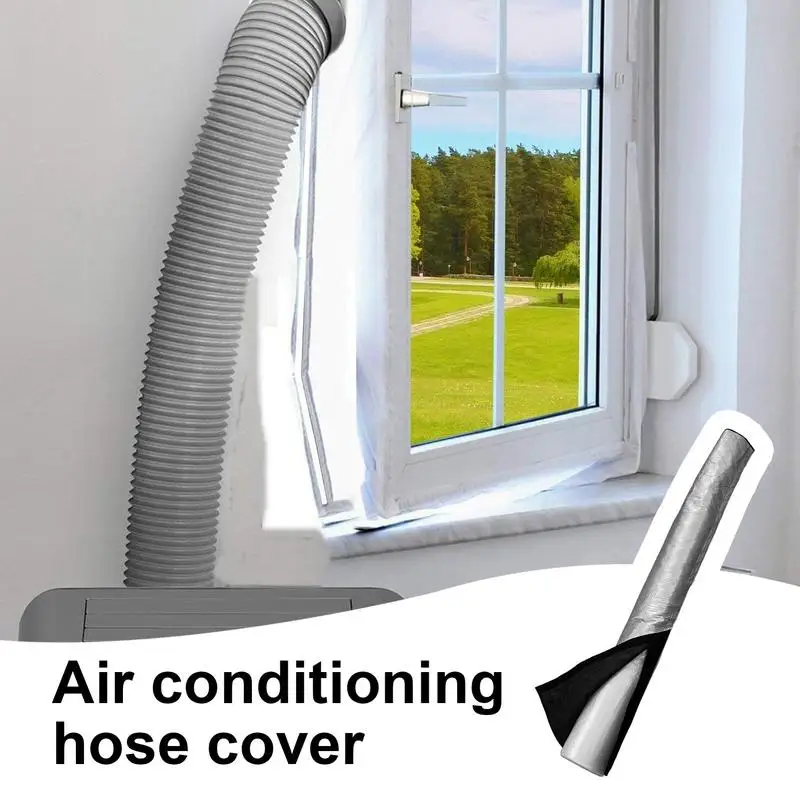 Upgraded Portable Air Conditioner Hose Cover Wrap Insulated Ac Hose Sleeve Air Cloth Plate Air Outlet Exhaust Hose Tube