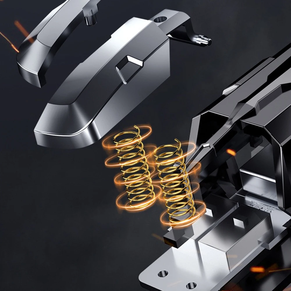 M-01แผ่นเกมจอยควบคุมเกมสำหรับมือถือแบบหกนิ้วทำจากก้านยิงสำหรับ PUBG