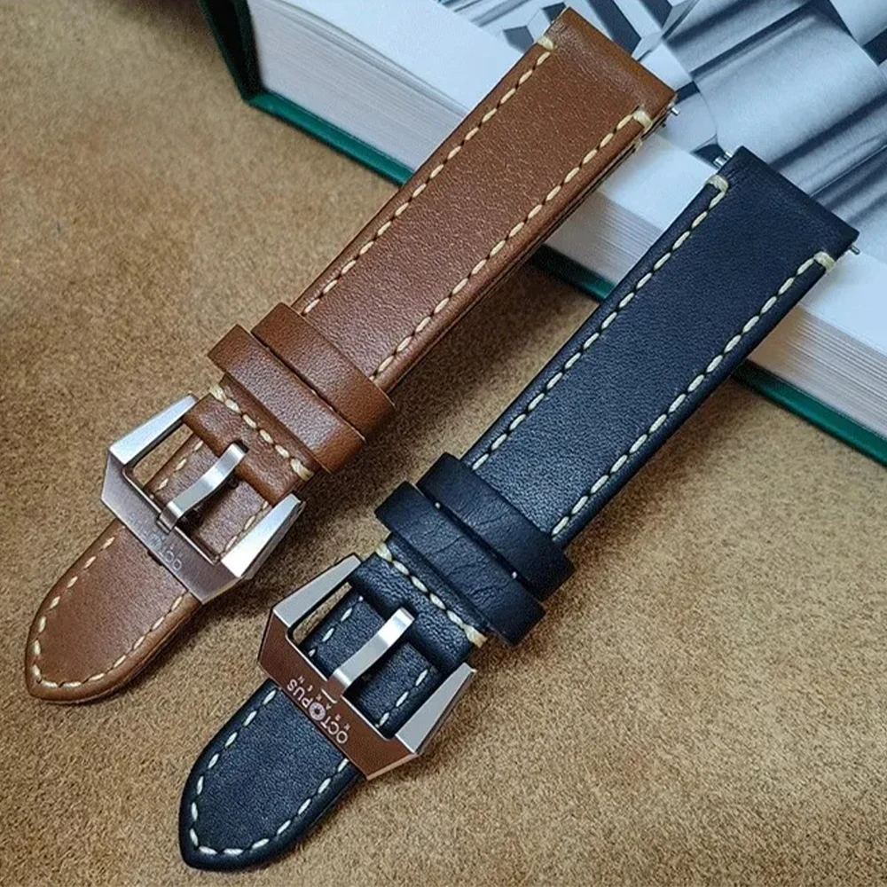 Octopus Kraken 20MM Watch strap Quick Release Leather Strap Premium Quality Simply Pilot Style for Men Watch Band Watches Parts