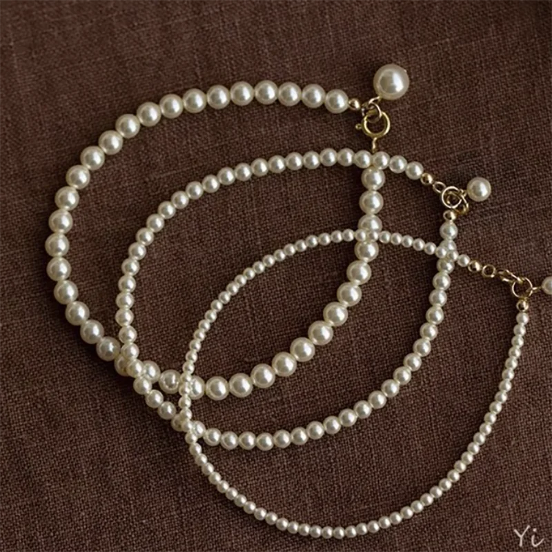 Specially designed for women The pearl bracelet is exquisite simple fashionable and versatile The length of the bracelet is 16CM