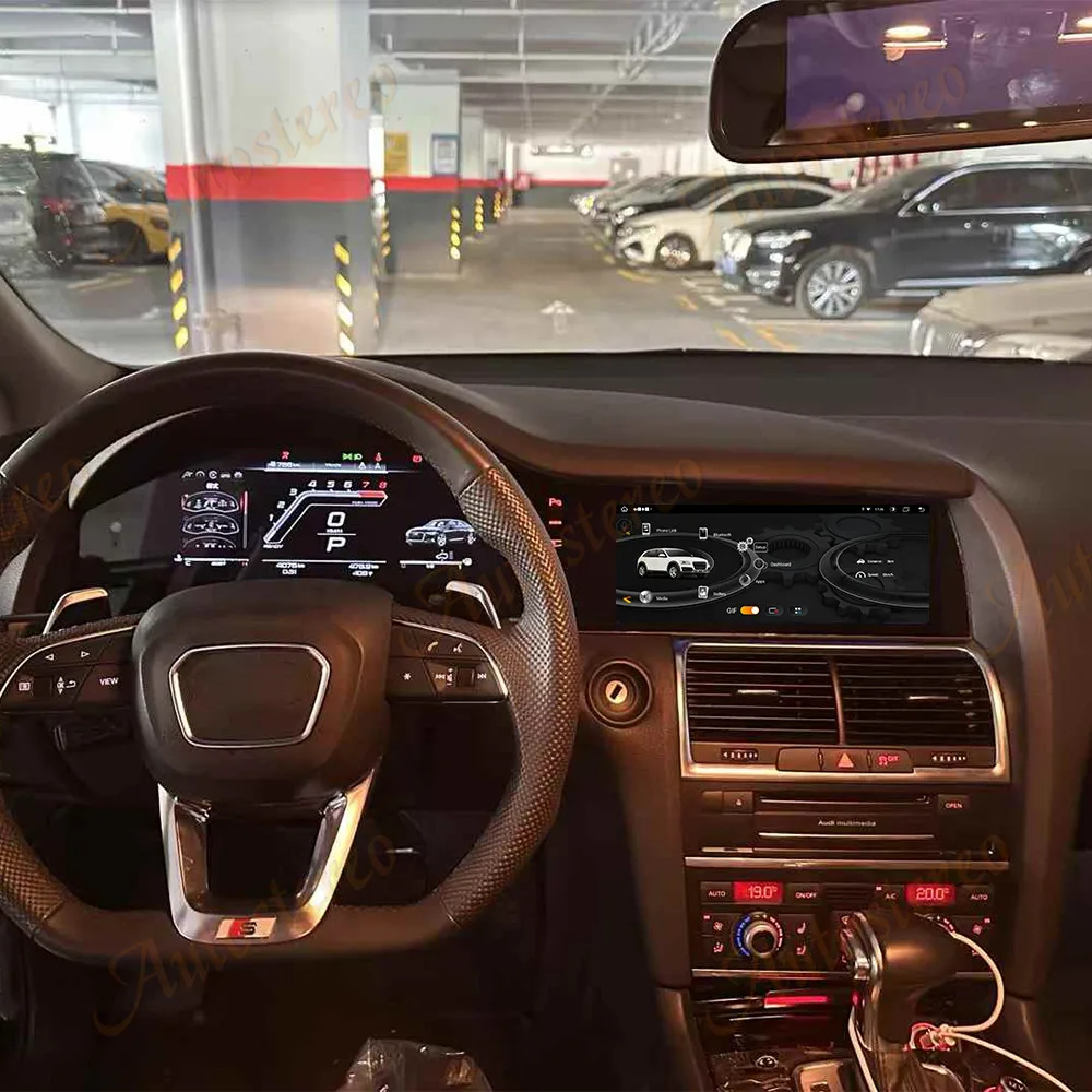 

Android 14 Dual Screen For Audi Q7 2006-2015 Carplay Car GPS Navigation Auto Stereo Head Unit Multimedia Player Car Radio Music