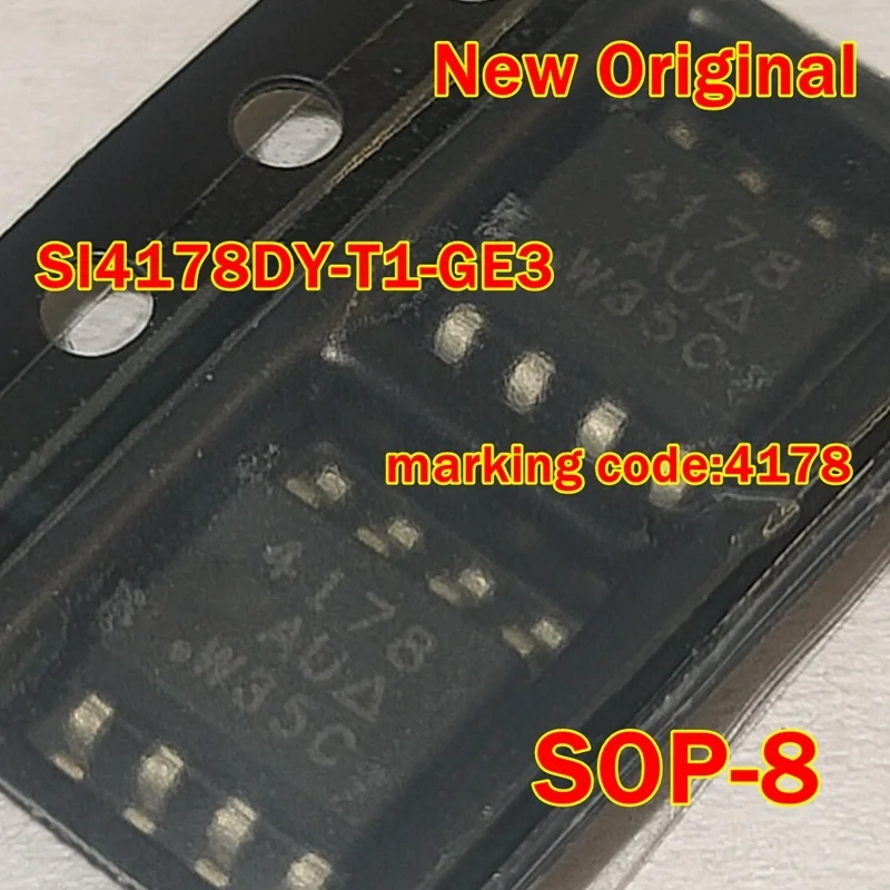 

1pcs to 100pcs SI4178DY-T1-GE3 SI4178DY SOP-8 New Original marking code:4178 N-Channel 30-V (D-S) MOSFET