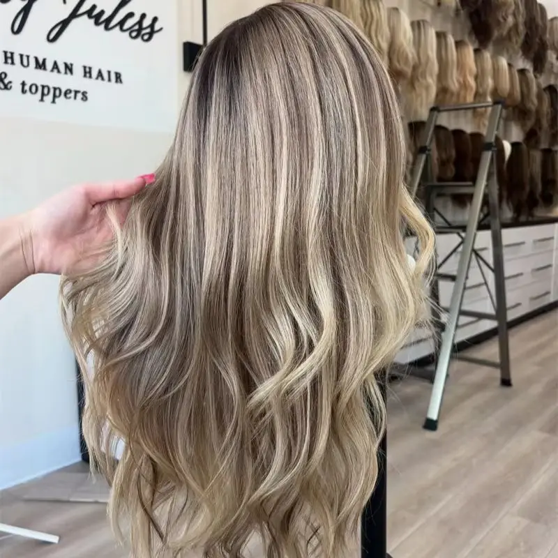 party-daily-wigs-ombre-blonde-with-brown-streaks-body-wave-synthetic-lace-front-wig-high-quality-glueless-wig-13x4-free-part