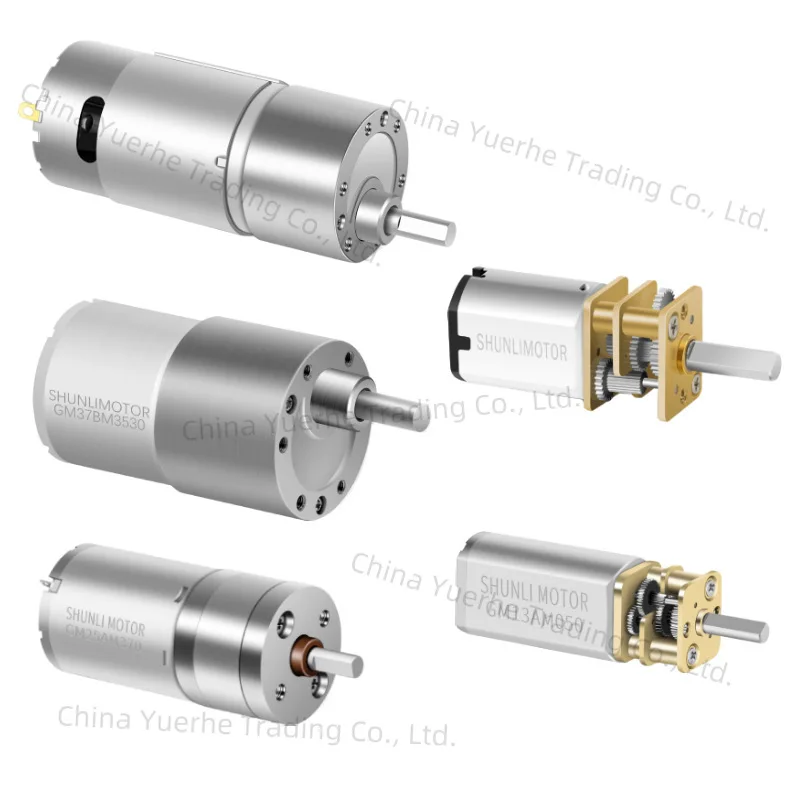 

25Mm micro DC geared motor 12V precision gearbox drive assembly sweeping robot