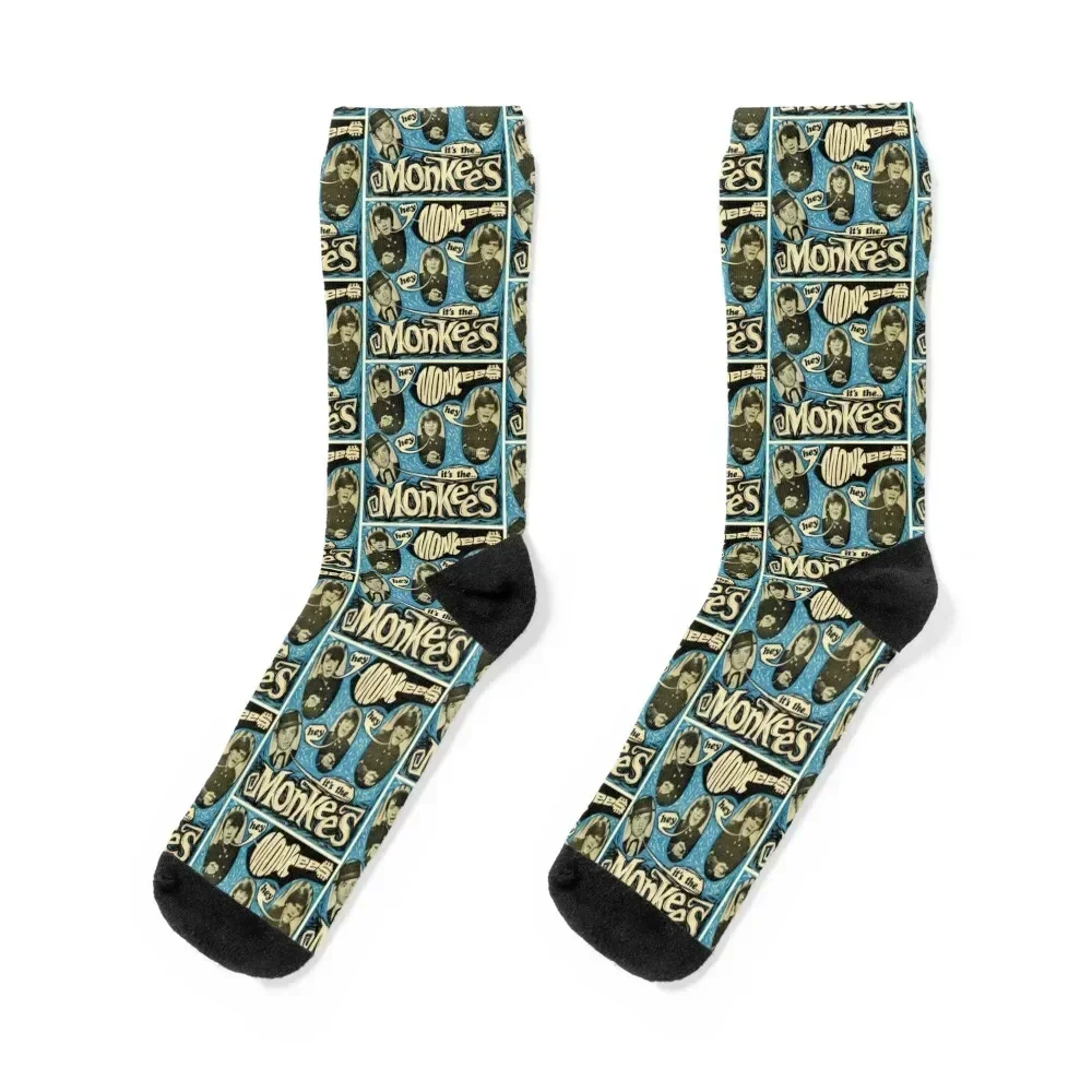 Monkees Socks winter thermal Christmas Socks For Women Men's