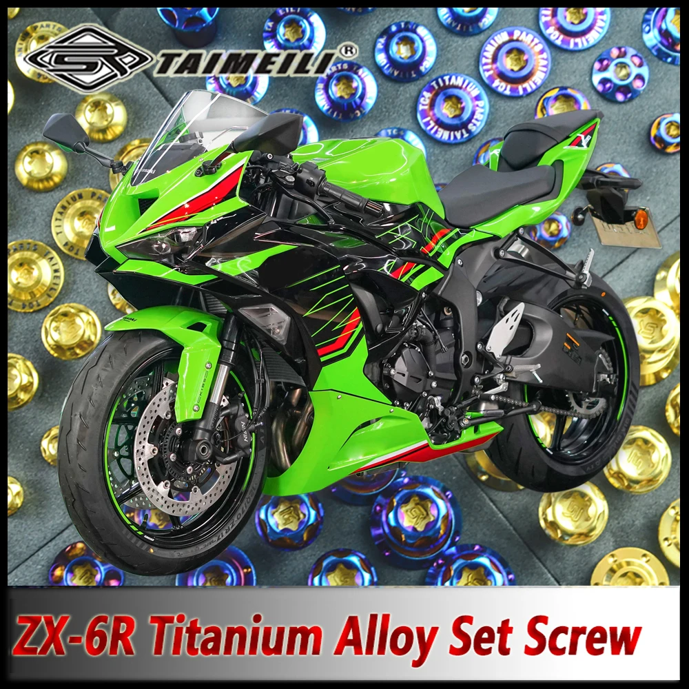 TAIMEILI Titanium Alloy Motorcycle Fixing Bolts Are Suitable for Repairing and Replacing ZX-6R Modified Screws No1