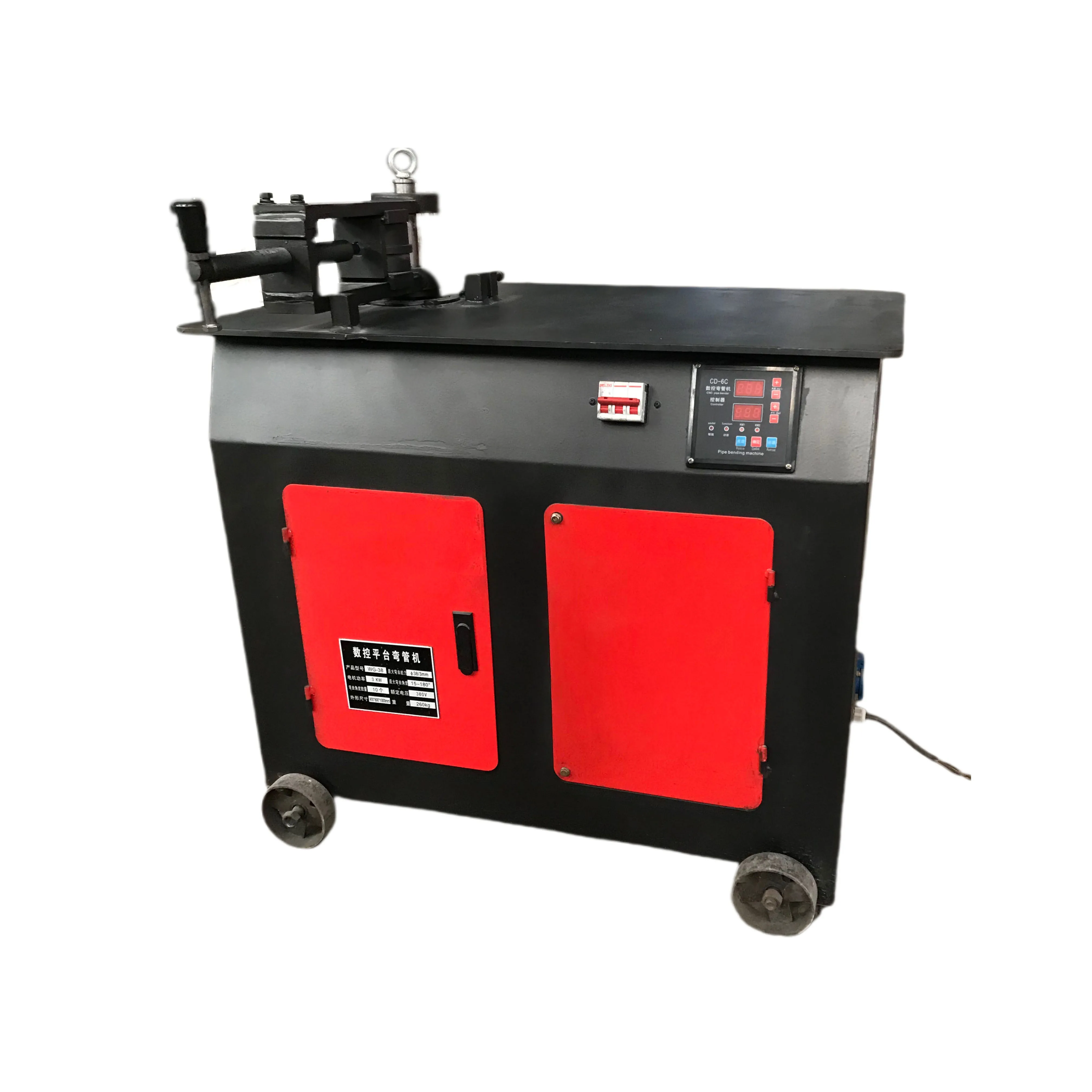 WG 26/38/51/76 Hydraulic Automatic CNC SS Square Steel Pipe and Tube Bending Machines Pipe Bender
