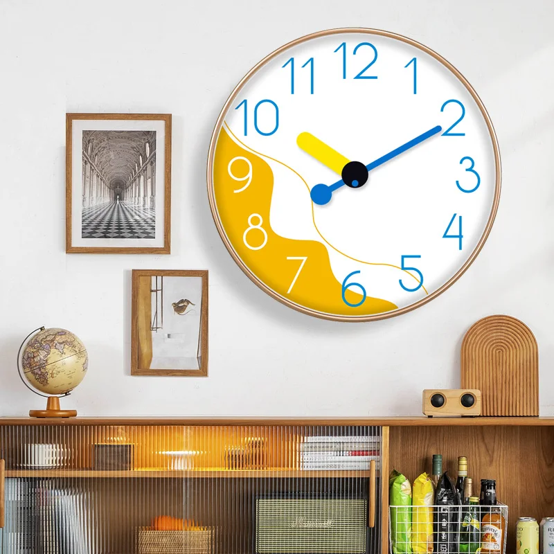 

Modern Minimalist Wall Clock Cartoon Pointer Abstract Dial Chic Decor For Contemporary Living Rooms Bedroom Kitchen Analog Clock