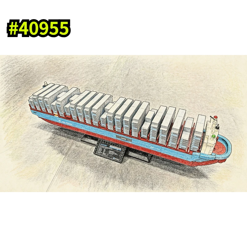 2026 New Boat Model Building Block Set Compatible With Legoed Particles Suitable For Christmas Gifts