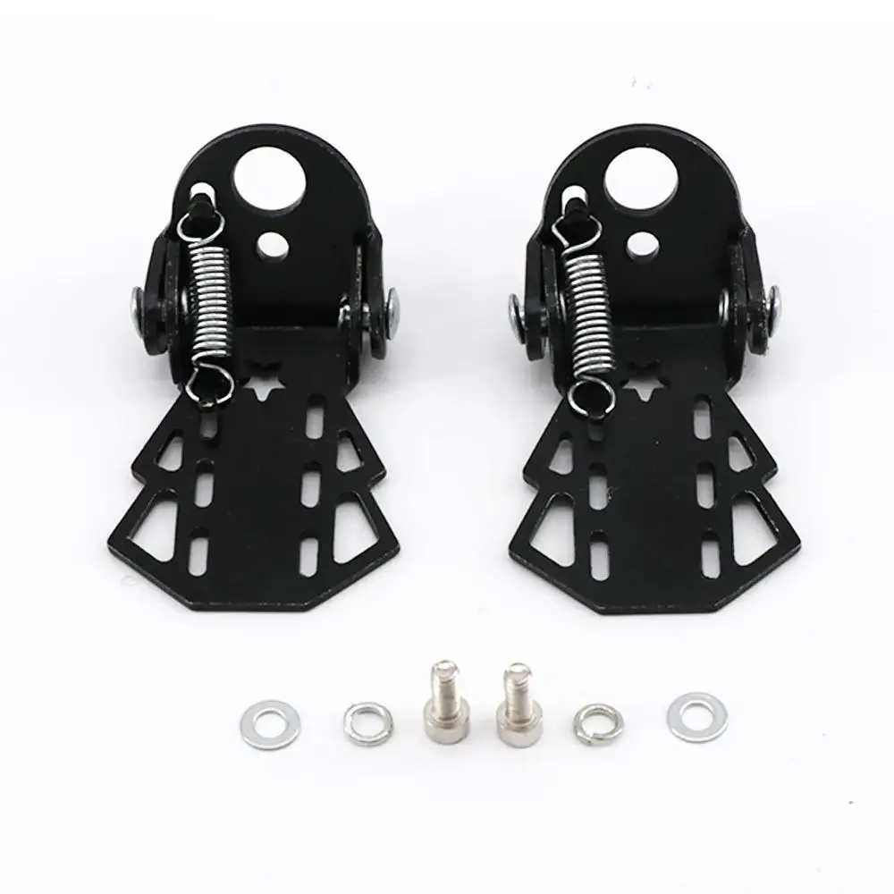 1 Pair Bicycle Parts MTB Bike Road Bike Folding Black Bicycle Foot Pegs Bike Pedals Footrests Rear Seat
