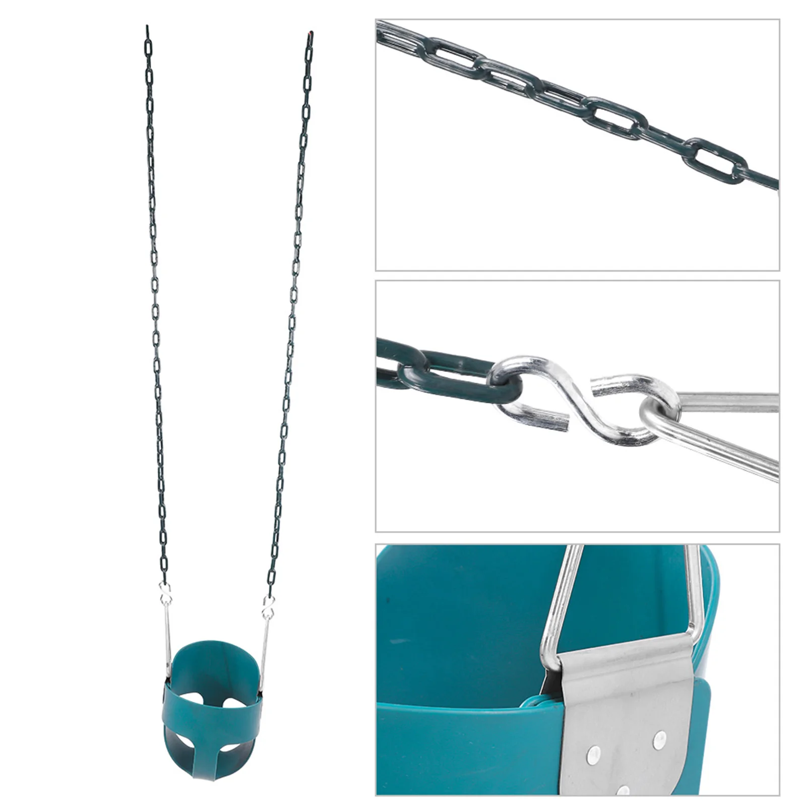 Fully Assembled High Back Full Bucket Toddler Game Swing Seat