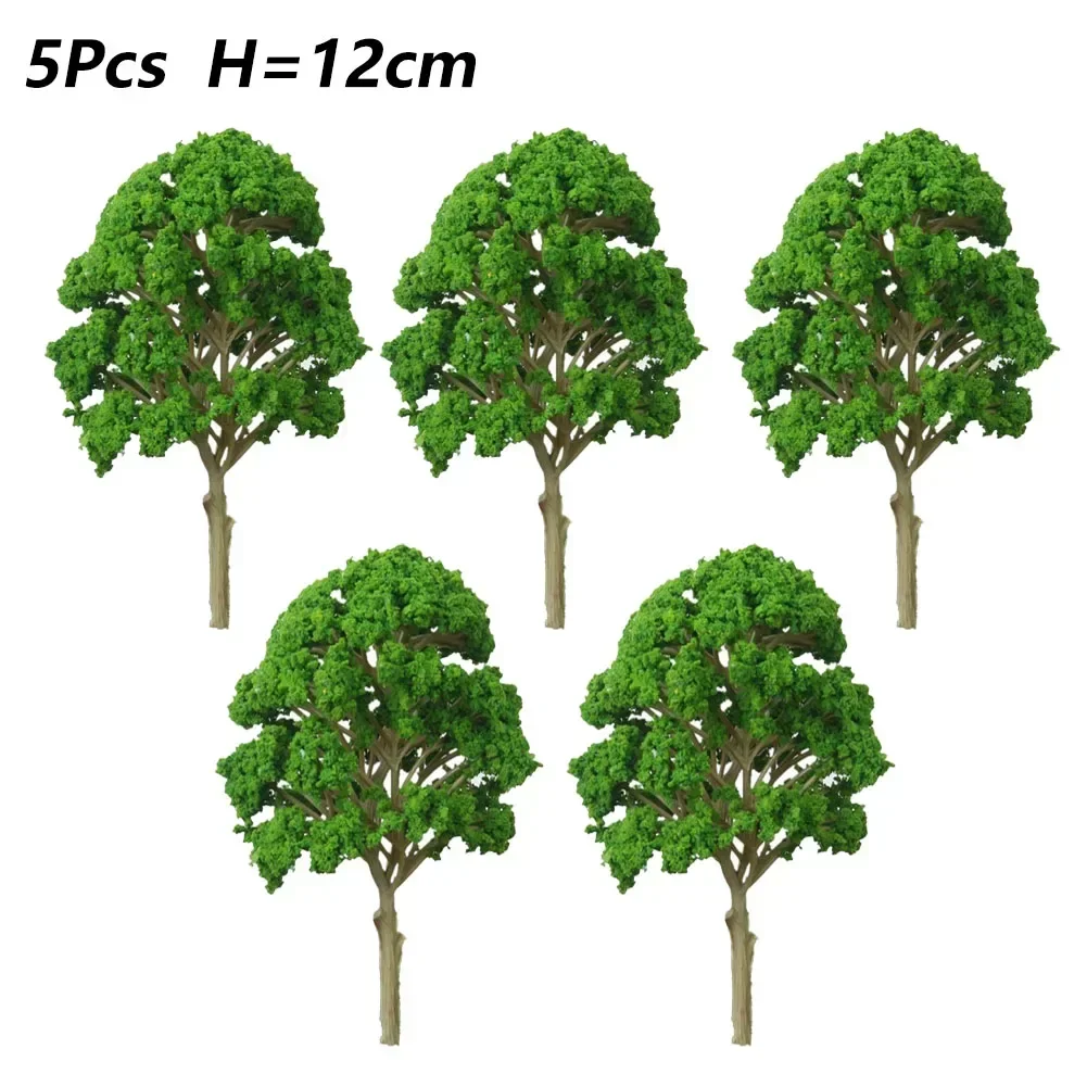 5Pcs Trees Model Trees Micro Landscape DIY HO OO Scale Decor Scale Architectural Model Train Layout Tree Building DIY Ature Toys