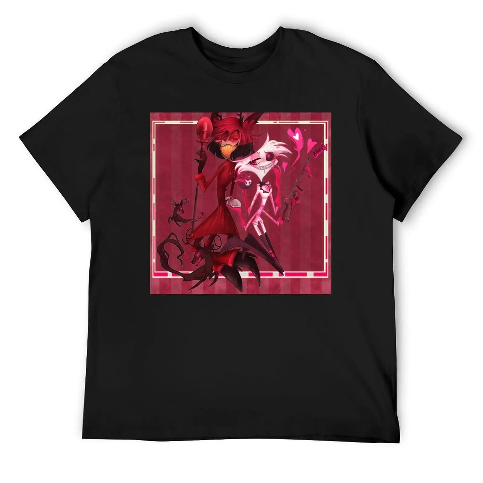 

Alastor and Angel T-Shirt blue archive for a boy graphic t shirt vintage cute tops fitted t shirts for men