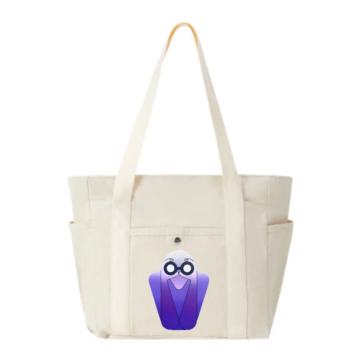 

Фиолетовый градиентный дизайн персонажей, повседневная холщовая сумка, сумка для работы и отдыха
