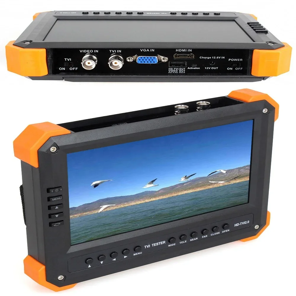 

Enster 2021 TVI Tester Analog Tester 12V2A Output VGA HD Input CCTV Camera Tester All In One CVI TVI AHD 8MP EX-SDI HD-SDI 3G