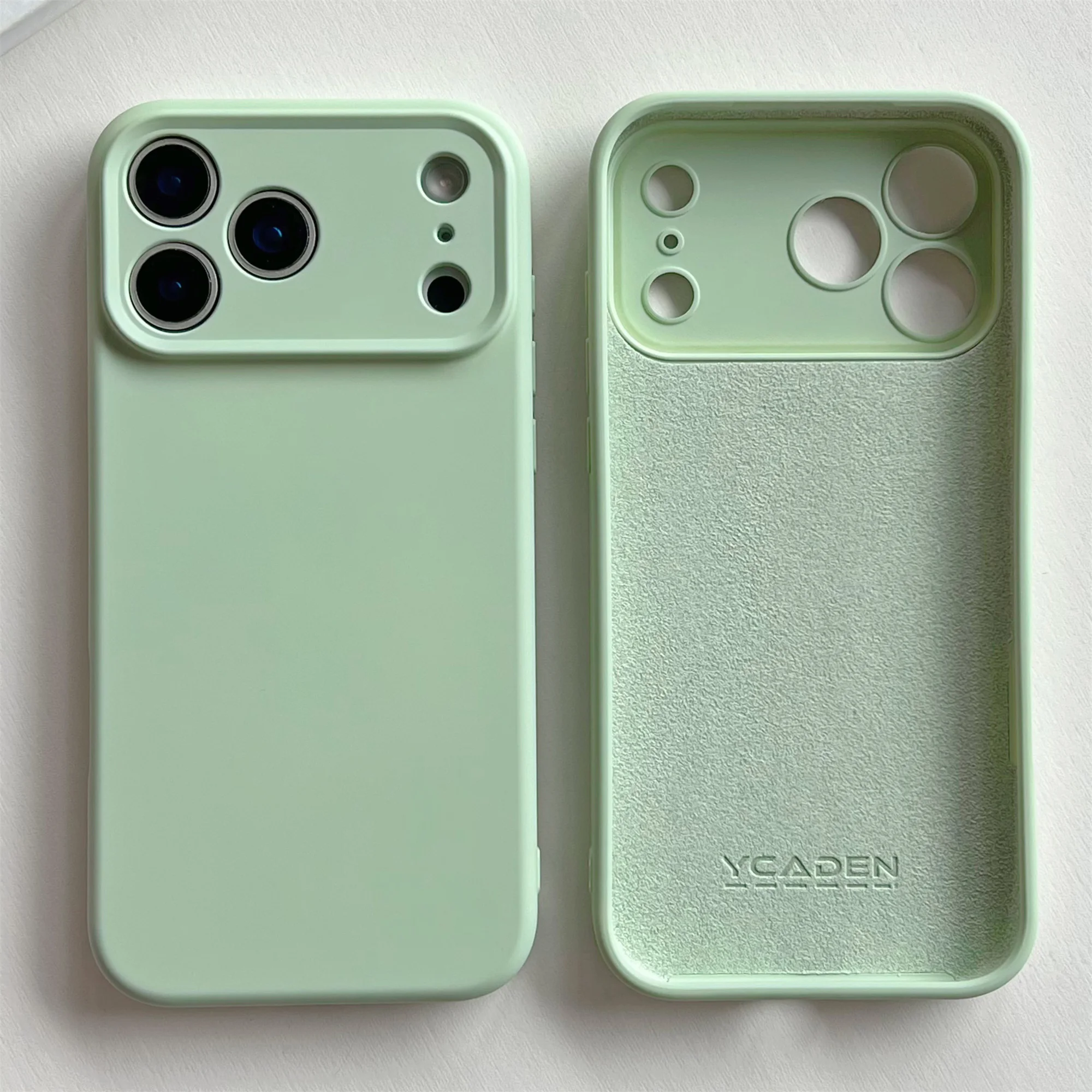 Stoßfester Bumper für iPhone 17 Air, neu für iPhone 17 Pro Max, Hülle für iPhone 17 Pro, gelbes Flüssigsilikon-Gummi. – Detail 8