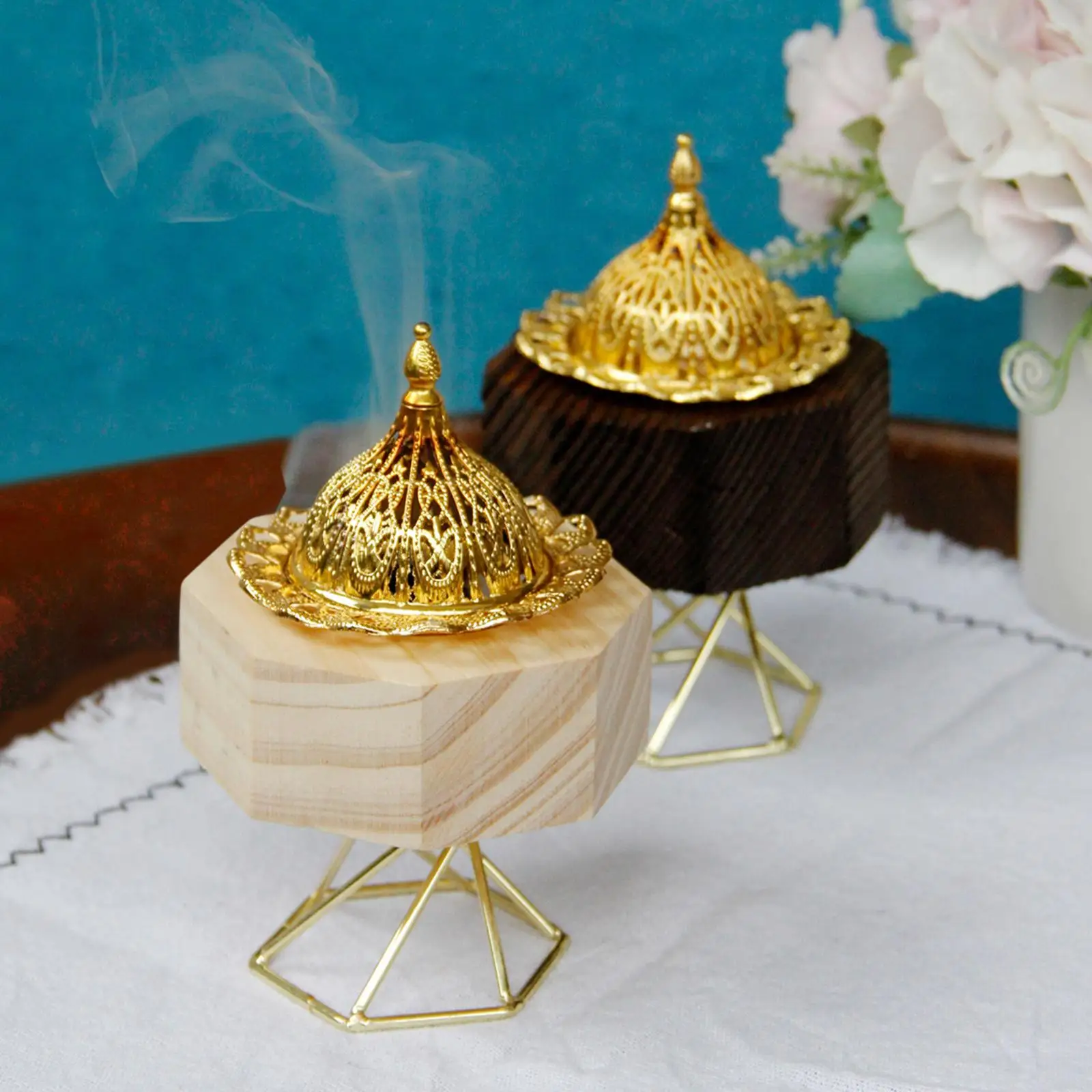 Incense Burner Portable Middle East Arab Decoration for Study Church Office