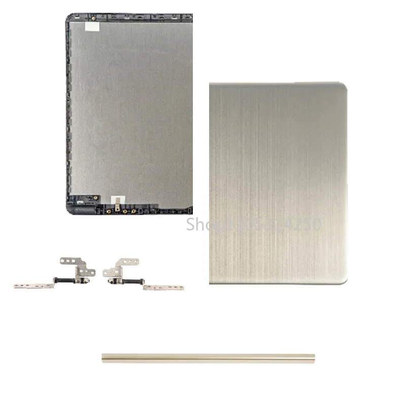 For ASUS VivoBook S510U A510 A510U X510 F510U S510 F510 NEW Case LCD Back Cover Hinges Laptop Housing Case replace GOLD Metal
