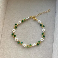 Beaded flower bracelet,