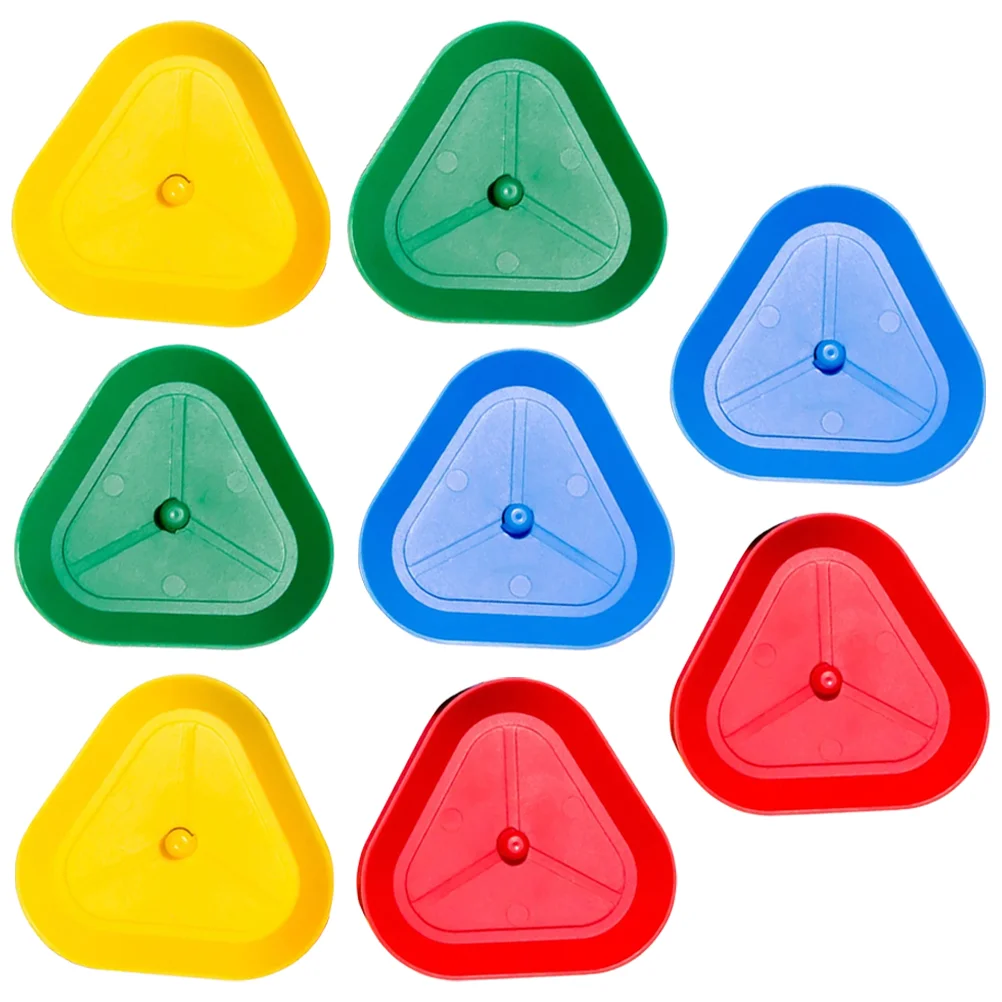 8 Pcs Triangle Lazy Card Clipper Child Playing Cards Abs Poker Game Supplies Photo Holders