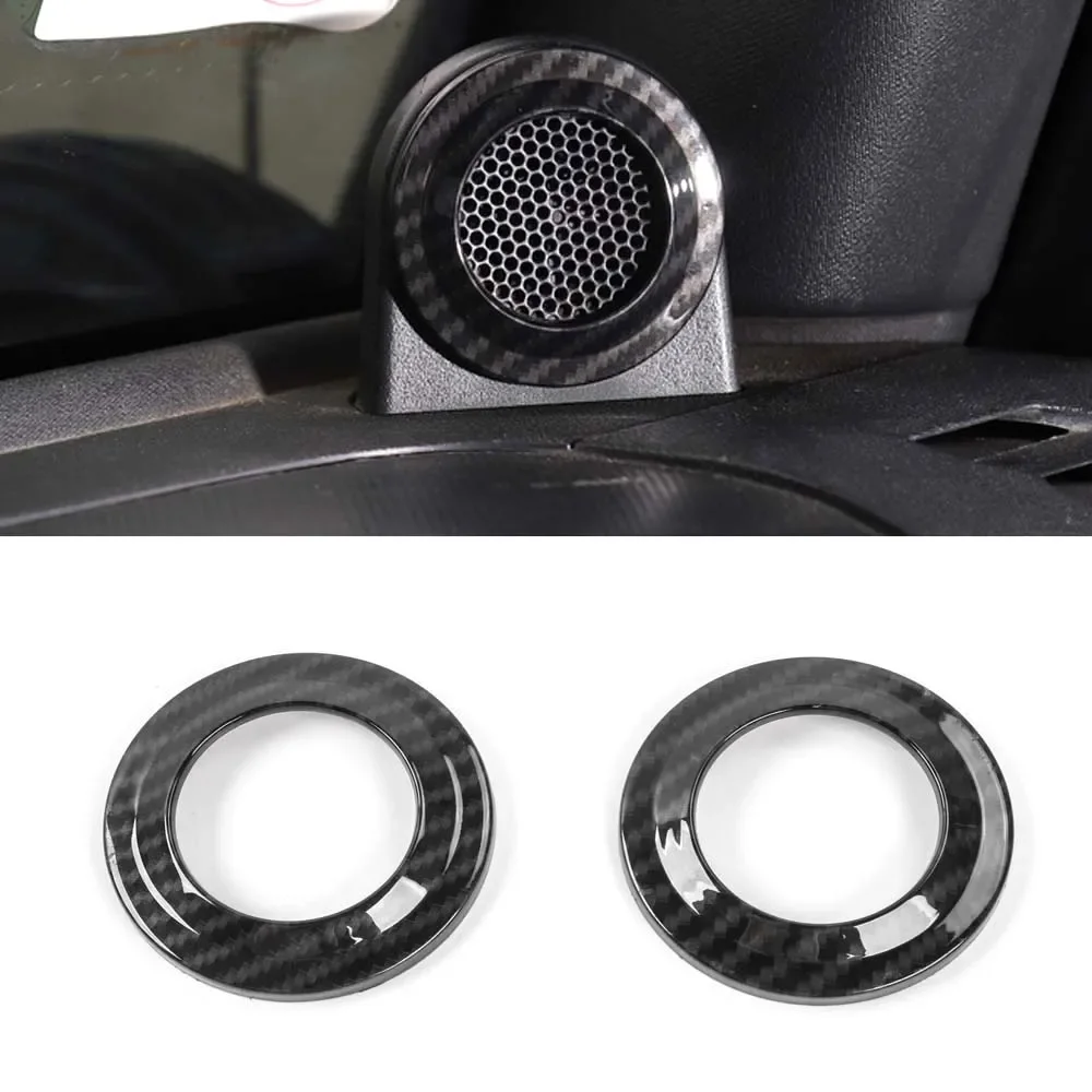 For Jeep Wrangler 2008-2014 Car A Pillar Speaker Decoration Ring Trim New Interior Auto Moldings Styling