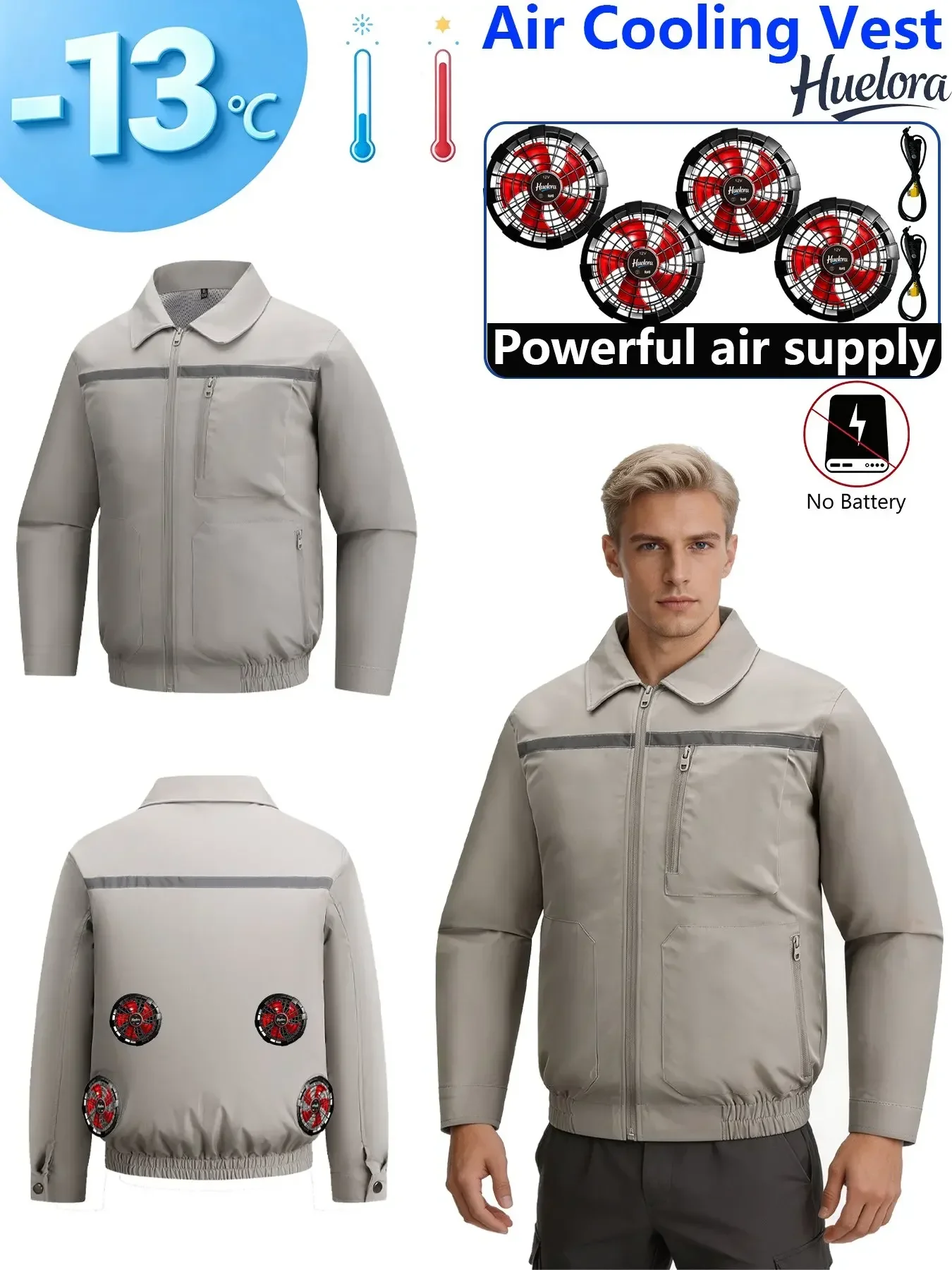 multi-color-collared-air-cooling-jacket-men-long-sleeve-dual-fans-usb-construction-work-coat-camo-solid-cooling-jacket
