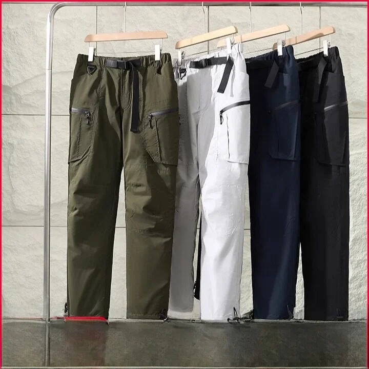 

Men's Faionable down Trousers Outerwear Goose down Filling Heat Reflection Anti-Cold Youth Casual Long Pants Pure Color