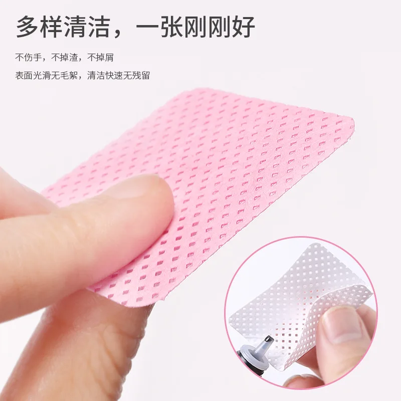 مسمار الفن خالية من الوبر رمش الغراء مناديل ورقة هلام مزيل طلاء الأظافر شهر نظيف من زجاجة الغراء منصات قطنية أدوات تنظيف الجمال #4