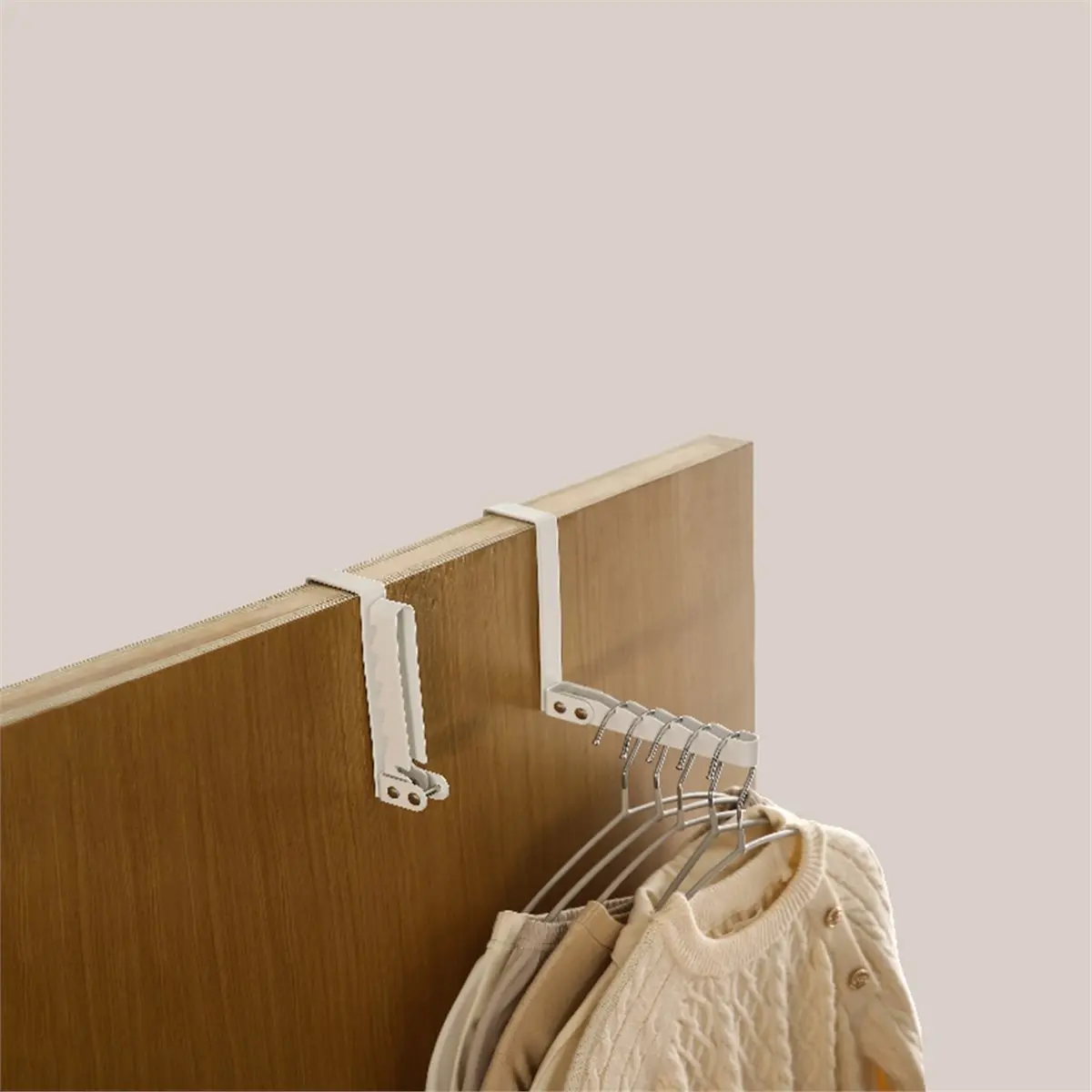 2026 New Foldable Storage Rack Behind the Door Foldable Hook on the Door for Hangers Clothes Storage Hook Hanger Storager