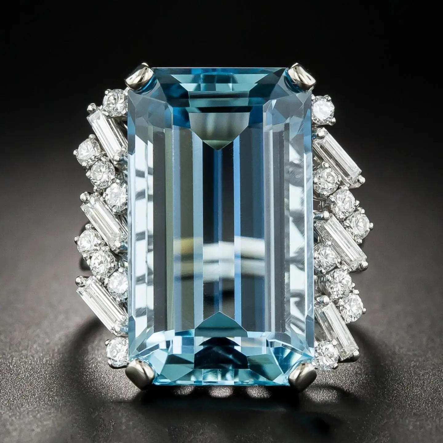

Topaz Engagement Ring Blue Sapphire Band Fashionable Jewelry Ring Copper Plated Gold Brand New Condition