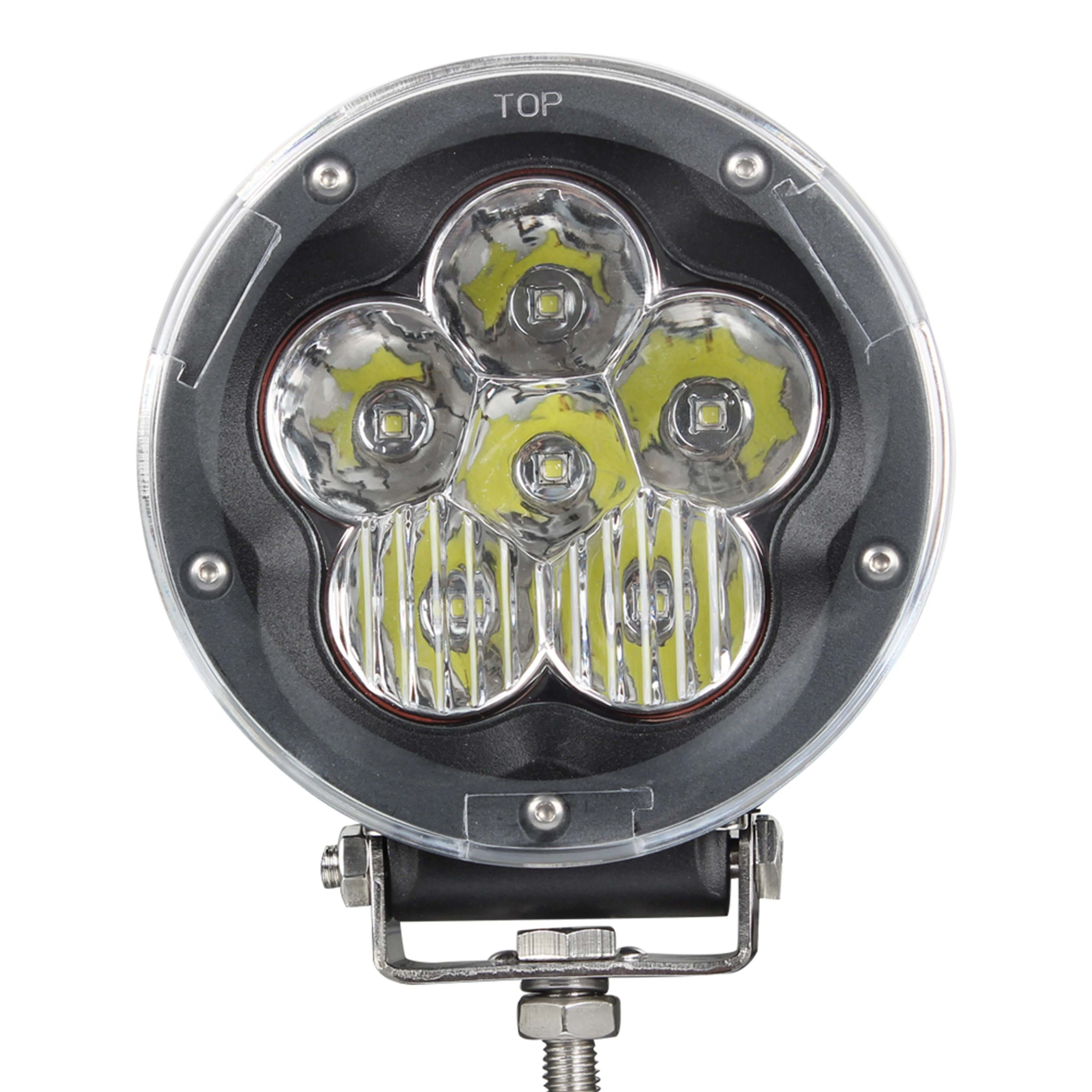 SXMA LED6506 5x5'' Inch LED Work Light 60W Aluminum Alloy Search Light Driving Lamps Additional Headlight For Truck SUV