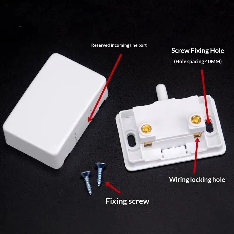 Automatic Reset Switch Closet Cabinet Light Switch Wardrobe Household Cabinet Door Control Switch Wardrobe Light Switch
