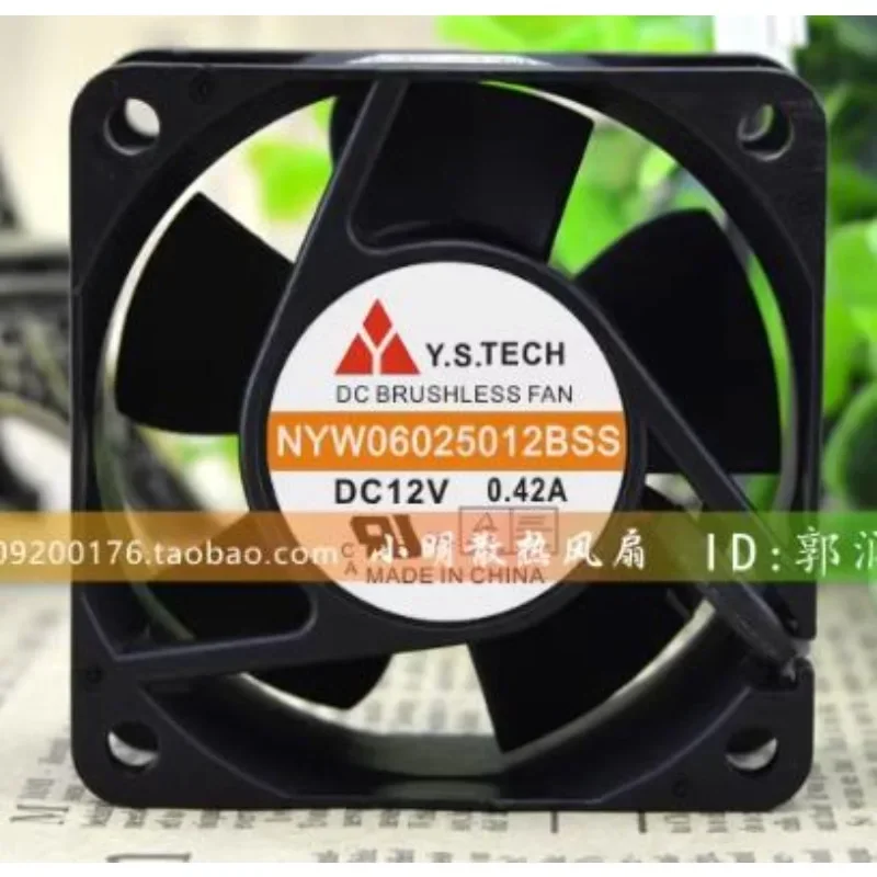

НОВЫЙ вентилятор процессора для Нью-Йорка 06025012 BSS 6 см 6025 12 В 0,42 А охлаждающий вентилятор для серверного корпуса с двумя шариками 60X60X25 мм