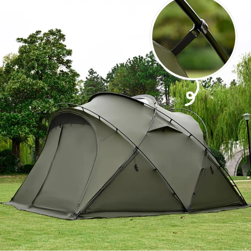 

Fast dome tent outdoor hemispherical tent windproof camping windproof and rainproof camping sun protection large sunshade