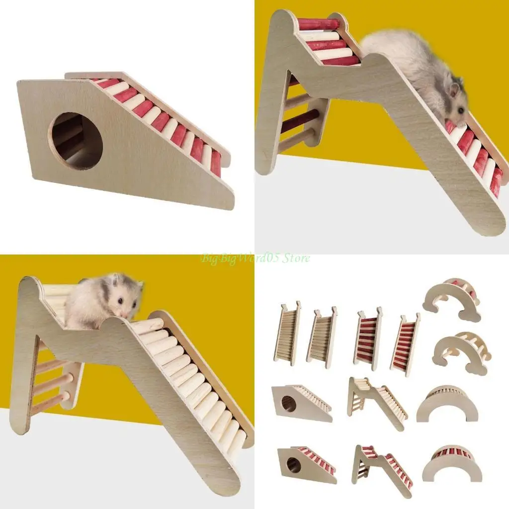 

24TE лестница для хомяка, деревянная клетка, подвесная лестница, мосты для хомяка, скалолазание для мыши, шиншиллы, крысы,
