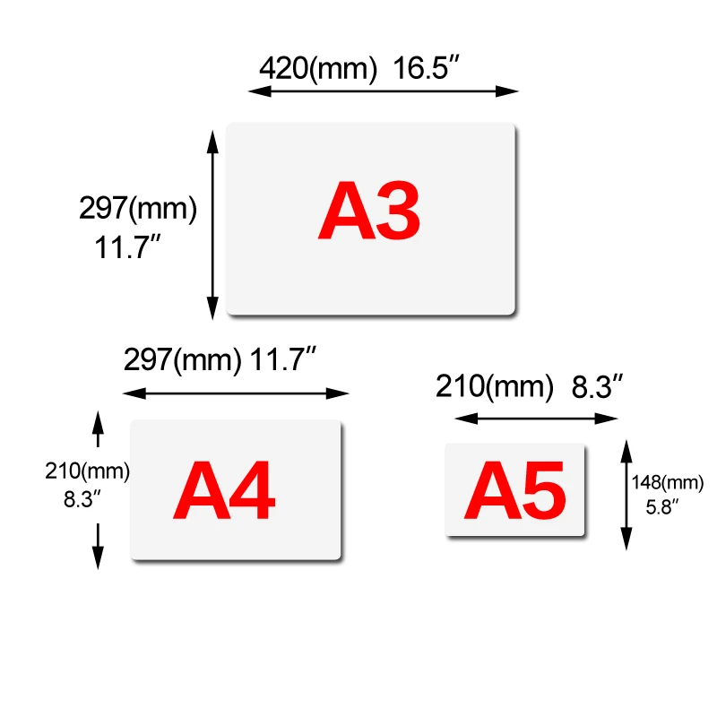 A3/A4/A5 Erasable Magnetic Fridge Whiteboard Calendar Refrigerator Magnet Board Weekly Planner, Kitchen Office Teacher Supplies