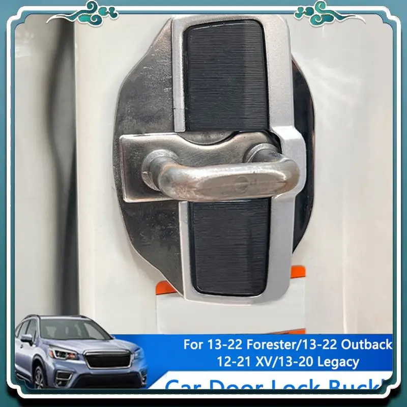 Premium 1Set TRD Door Lock Stabilizer Protector Latches Stopper Covers For Subaru All Series BRZ XV Forester Legacy Outback WRX