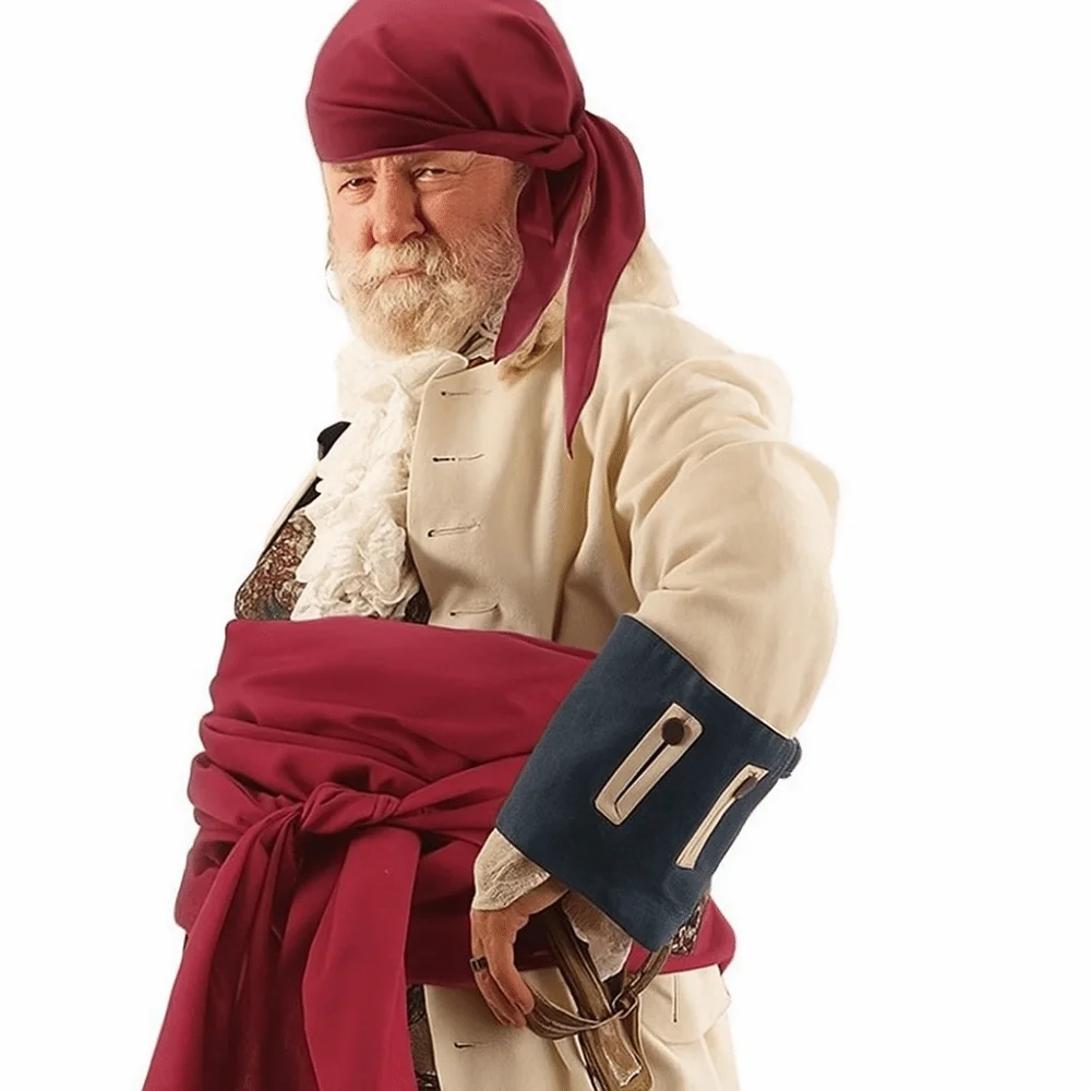 

Холщовая повязка на голову в виде пирата, поясной ремень, однотонный треугольный шарф, шарф на Хэллоуин, пояс, повязка на голову, средневековый костюм эпохи Возрождения для косплея