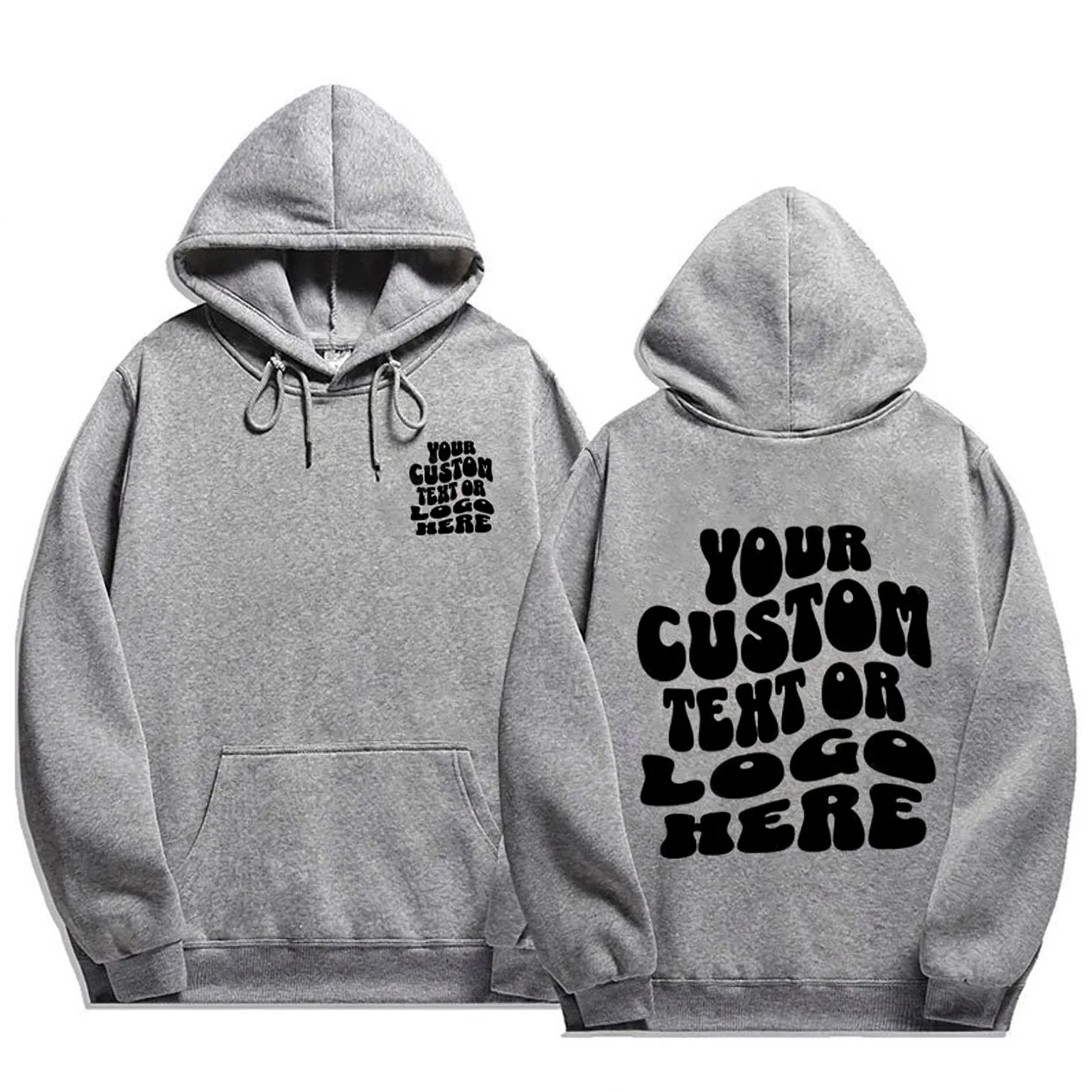 Custom Print Women Hoodie Sweatshirt Loose Long Sleeve Pullover, Personalized DIY Streetwear Hooded Top Autumn Daily Outfit