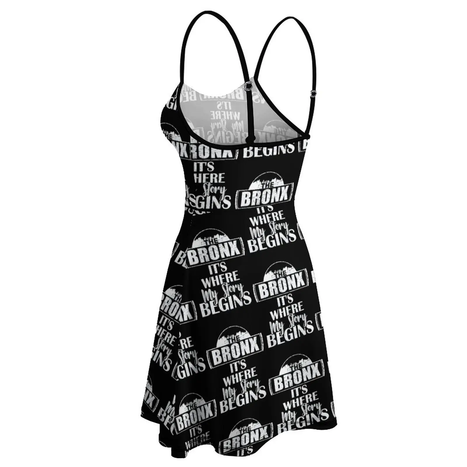 Bronx Story Begins فستان نسائي بحمالة فستان نسائي مثير عتيق فساتين نوادي نكتة #4