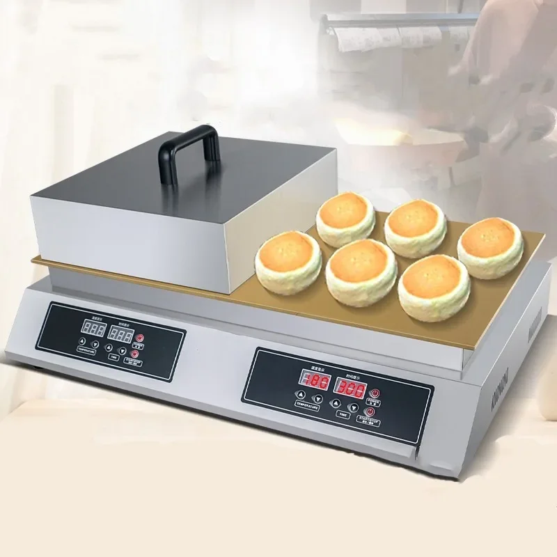 Electric Soufflé Machine Commercial Dorayaki Cookie Maker Digital Snack Double Headed Numerical Control Constant Pancake Machine