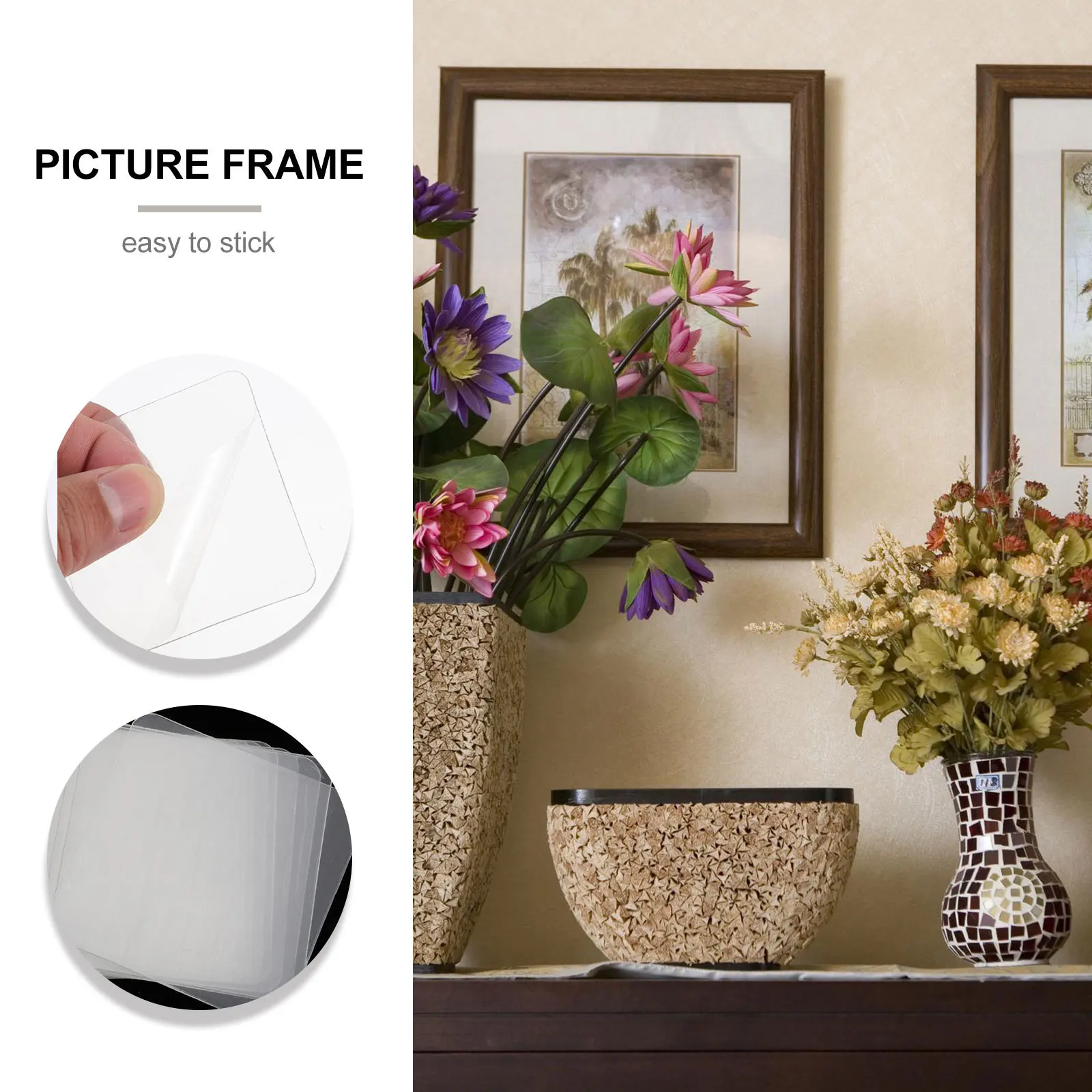 

15Pcs Non-Skid Transparent Adhesive Tape for Carpets Floor Mats Double Sided Sticker Anti-Slip Washable Rug Pad