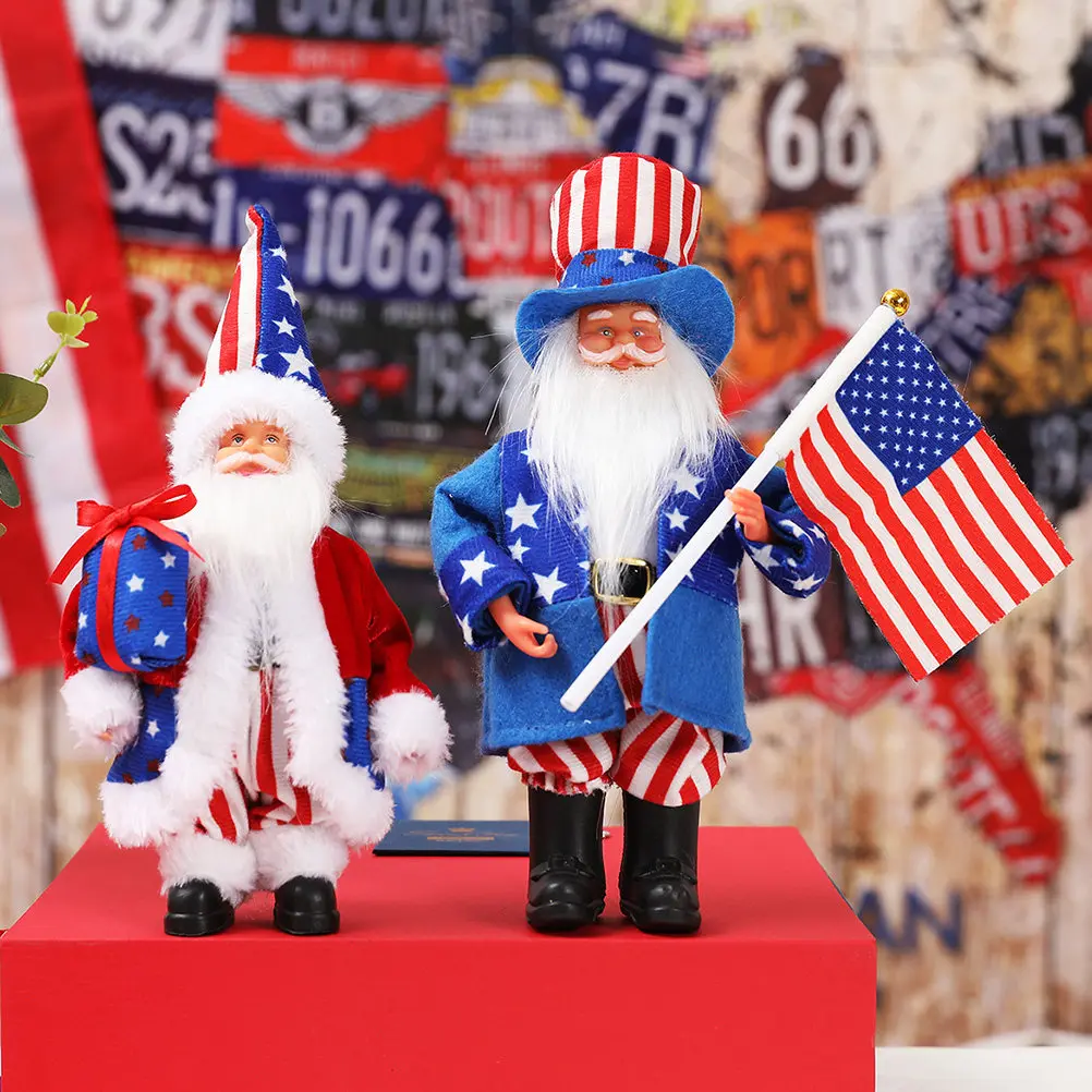 

Uncle Sam Independence Man Ornament Party Decoration Creative Home Decor Stylish Festival Accessory Old Man