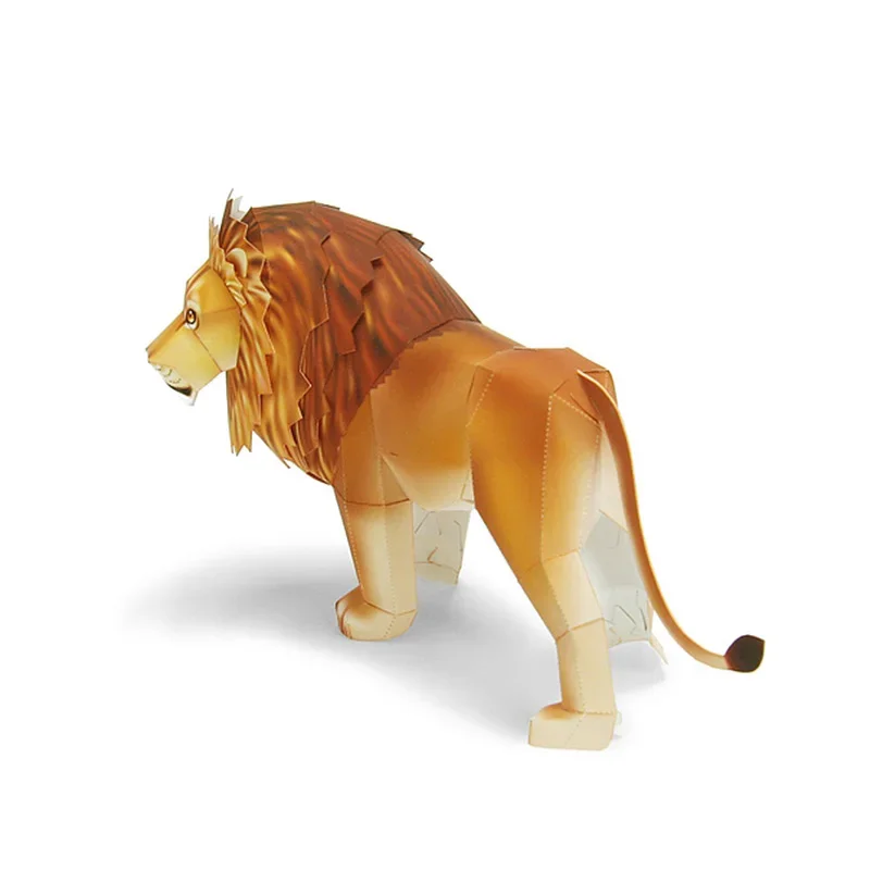 الأسد اوريغامي الفن للطي البسيطة لطيف ثلاثية الأبعاد ورقة نموذج Papercraft الحيوان الشكل DIY بها بنفسك الاطفال الكبار اليدوية الحرفية اللعب QD-250