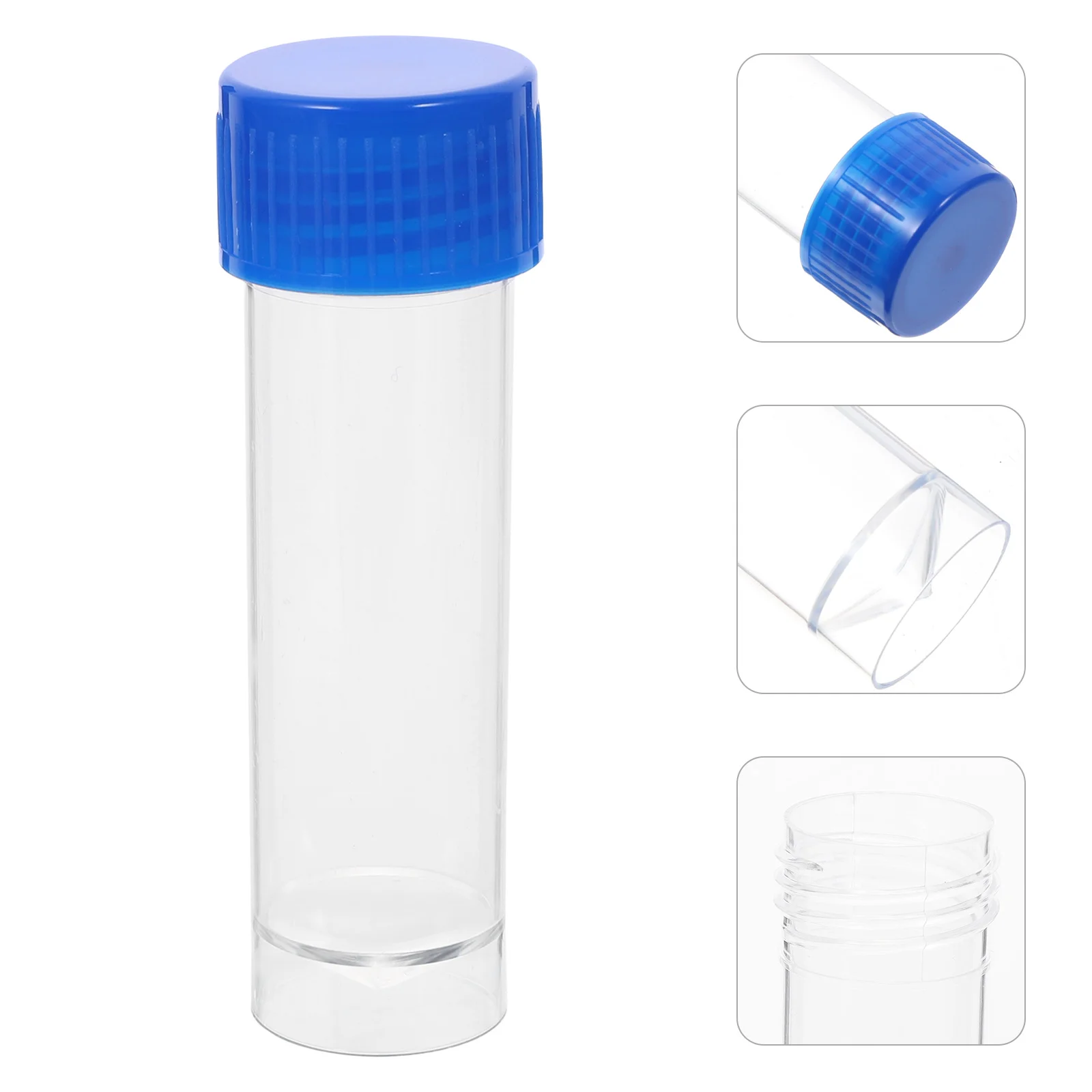 

10 PCS Practical Plastic Specimen Cup Urine Container 25-30ml without Label Laboratory Medical Use